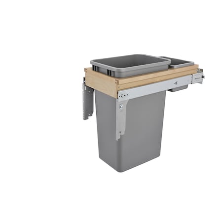 Rev-A-Shelf Maple Veneer, Light Brown, 12 in W, 21.75 in H, 23.25 in D, 23.25 in L, Light Brown 4WCTM-1550BBSCDM-1